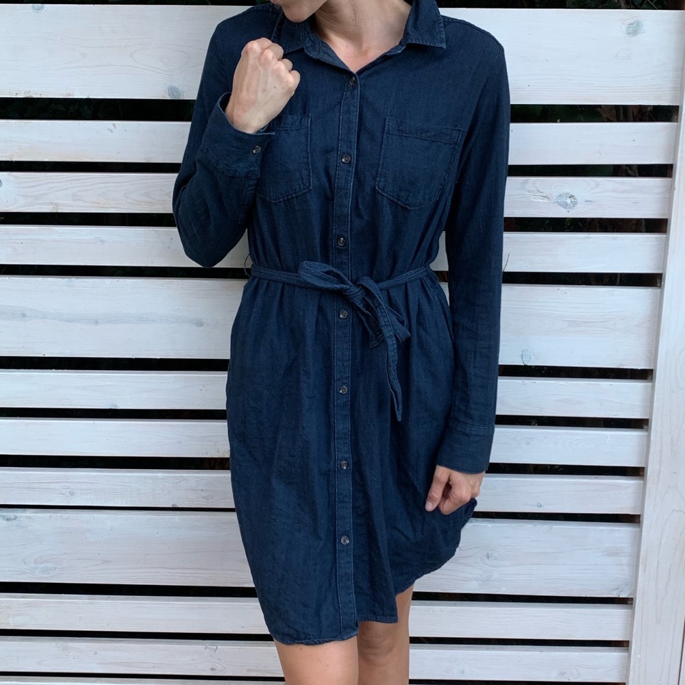 A New Day Long Sleeve Denim Dress - size M